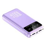 Laptop, Telefoane si Tablete - Telefoane mobile si accesorii - Accesorii Telefoane - Baterii externe - Baterie externa, 100W, Digital Display, Power Bank 12000mAh 20W, QuickCharge 3.0, Power Delivery USB, USB-C, mov - Infinity.ro