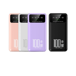 Laptop, Telefoane si Tablete - Telefoane mobile si accesorii - Accesorii Telefoane - Baterii externe - Baterie externa, 100W, Digital Display, Power Bank 12000mAh 20W, QuickCharge 3.0, Power Delivery USB, USB-C, mov - Infinity.ro