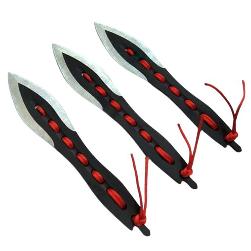 Casa si Gradina - Bucatarie si vesela - Vesela si tacamuri - Cutite si seturi de cutite - Set Briceag fluture de antrenament si trei cutite de aruncat, Anarchy Blades, IdeallStore®, otel inoxidabil - Infinity.ro