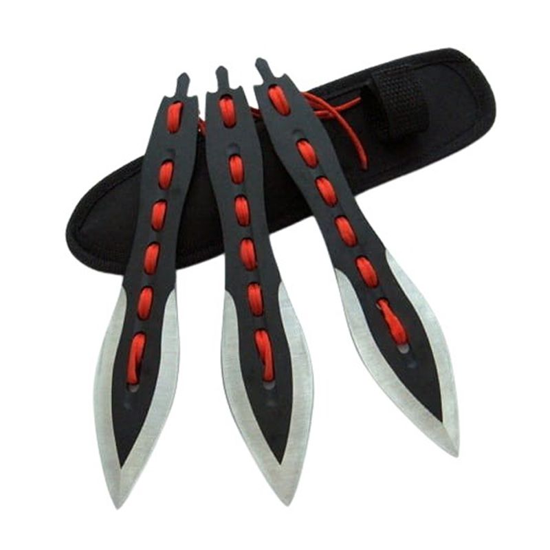 Casa si Gradina - Bucatarie si vesela - Vesela si tacamuri - Cutite si seturi de cutite - Set Briceag fluture de antrenament si trei cutite de aruncat, Anarchy Blades, IdeallStore®, otel inoxidabil - Infinity.ro