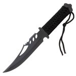 Casa si Gradina - Bucatarie si vesela - Vesela si tacamuri - Cutite si seturi de cutite - Set Cutit de vanatoare Extreme Battle si trei cutite de aruncat, Ninja Way, IdeallStore®, otel inoxidabil - Infinity.ro