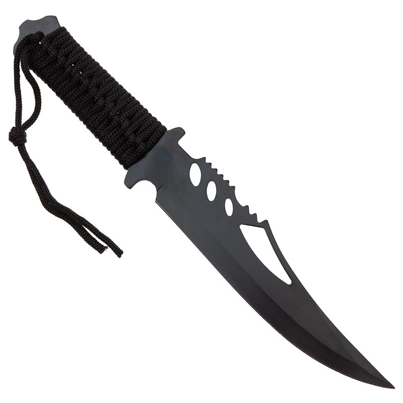 Casa si Gradina - Bucatarie si vesela - Vesela si tacamuri - Cutite si seturi de cutite - Set Cutit de vanatoare Extreme Battle si trei cutite de aruncat, Ninja Way, IdeallStore®, otel inoxidabil - Infinity.ro