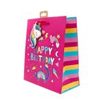 Market - Cadouri - Pungi cadou si accesorii - Punga cadou Clairefontaine L Dino Unicorn - Infinity.ro