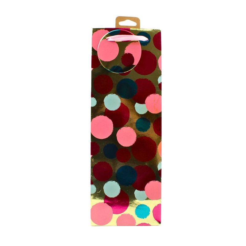 Market - Cadouri - Pungi cadou si accesorii - Punga bauturi B Clairefontaine Pink Spots - Infinity.ro