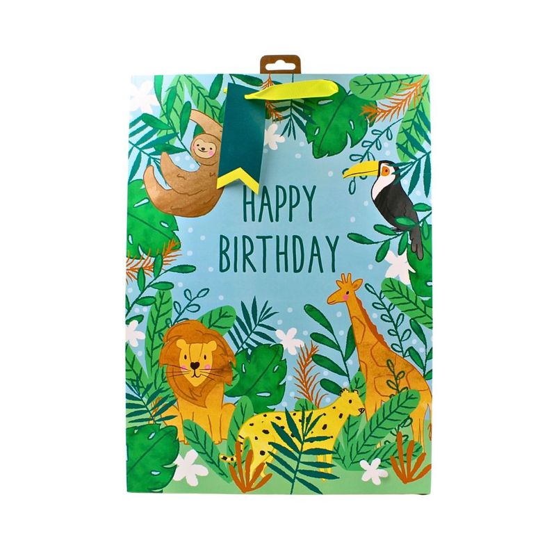 Market - Cadouri - Pungi cadou si accesorii - Punga cadou Clairefontaine XL Jungle - Infinity.ro