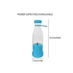 Electronice si Electrocasnice - Electrocasnice bucatarie - Mixere, tocatoare & roboti de bucatarie - Blendere si mini tocatoare - Mini Blender Electric Omega, Portabil/Compact, Multifunctional,Capacitate 420ml,  Putere 40w, Albastru - Infinity.ro