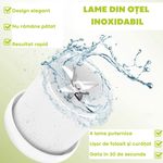 Electronice si Electrocasnice - Electrocasnice bucatarie - Mixere, tocatoare & roboti de bucatarie - Blendere si mini tocatoare - Mini Blender Electric Omega, Portabil/Compact, Multifunctional,Capacitate 420ml,  Putere 40w, Albastru - Infinity.ro