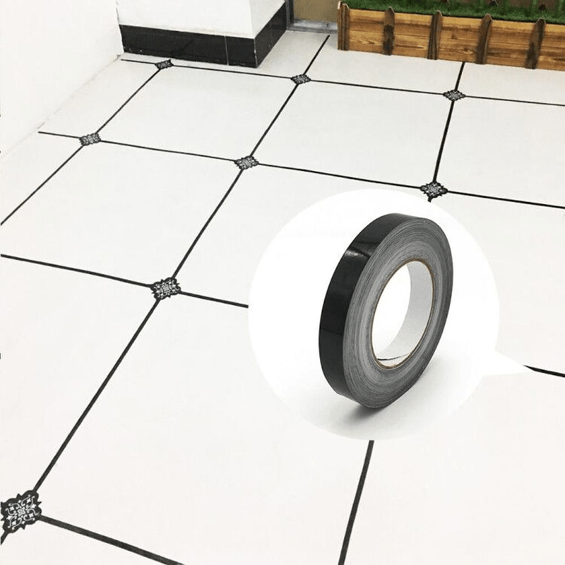 Casa si Gradina - Constructii - Termoizolatii - Adezivi termoizolatii - Banda Adeziva Decorativa pentru Rosturi Gresie si Faianta 50 m x 1 cm Negru G Glixicom® - Infinity.ro