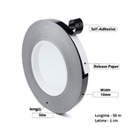 Casa si Gradina - Constructii - Termoizolatii - Adezivi termoizolatii - Banda Adeziva Decorativa pentru Rosturi Gresie si Faianta 50 m x 1 cm Negru G Glixicom® - Infinity.ro