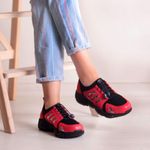 Sport si Outdoor - Echipament Sportiv - Incaltaminte sport - Pantofi sport - Pantofi sport SEYTIL, culoare negru cu rosu - 36 - Infinity.ro