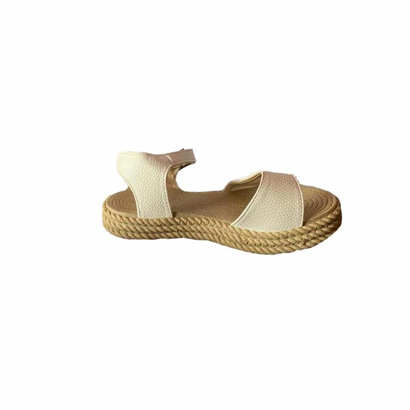 Fashion, accesorii si bijuterii/Femei/Incaltaminte femei/Sandale femei - Sandale pentru plaja, cu talpa joasa, culoare alb, EHA - 40 - Infinity.ro