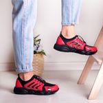 Sport si Outdoor - Echipament Sportiv - Incaltaminte sport - Pantofi sport - Pantofi sport SEYTIL, culoare negru cu rosu - 40 - Infinity.ro