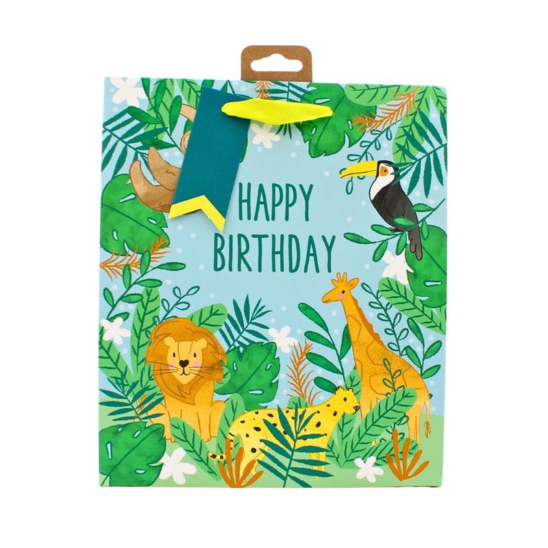 Market - Cadouri - Pungi cadou si accesorii - Punga cadou Clairefontaine M Jungle - Infinity.ro