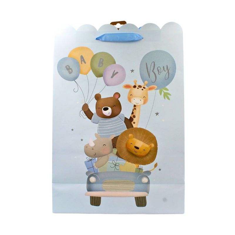 Market - Cadouri - Pungi cadou si accesorii - Punga cadou Clairefontaine XL Baby Boys - Infinity.ro