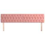 Casa si Gradina - Mobilier - Paturi si accesorii - Accesorii paturi - Tablii de pat, 1 buc, roz, 90x7x78/88 cm, catifea, model jos, mărime 180 cm - Infinity.ro