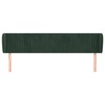 Casa si Gradina - Mobilier - Paturi si accesorii - Accesorii paturi - Tablie de pat cu aripioare verde inchis 183x23x78/88 cm catifea - Infinity.ro