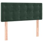 Casa si Gradina - Mobilier - Paturi si accesorii - Paturi - Pat box spring cu saltea, verde inchis, 80x200 cm, catifea - Infinity.ro