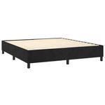 Casa si Gradina - Mobilier - Paturi si accesorii - Paturi - Pat box spring cu saltea, negru, 160x200 cm, catifea - Infinity.ro