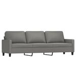 Casa si Gradina - Mobilier - Seturi de mobilier - Seturi living - Set de canapele cu perne, 3 piese, gri inchis, textil - Infinity.ro