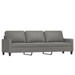 Casa si Gradina - Mobilier - Seturi de mobilier - Seturi living - Set de canapele cu perne, 4 piese, gri inchis, textil - Infinity.ro