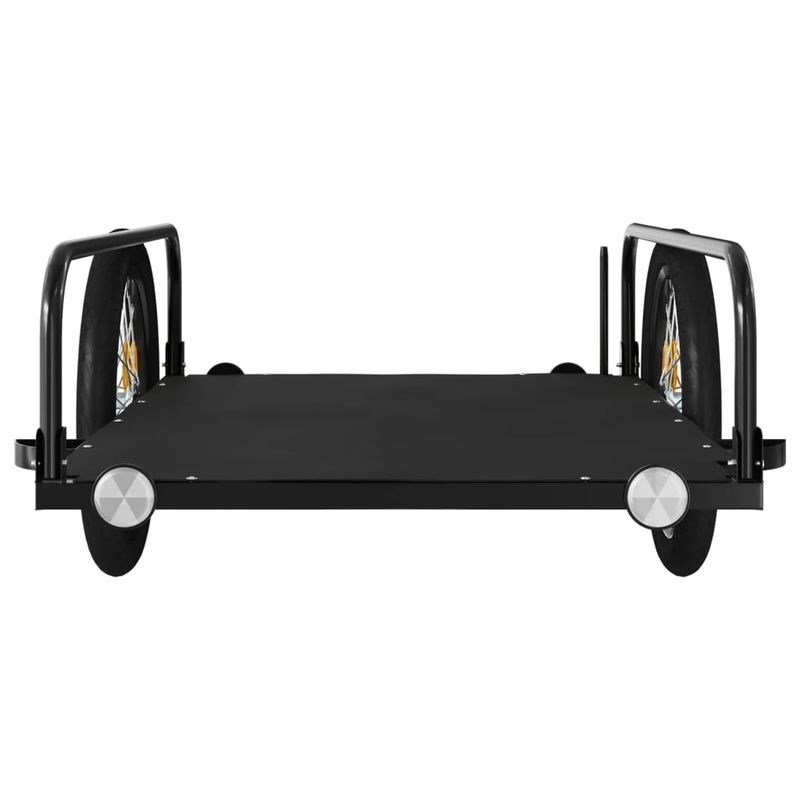 Sport si Outdoor - Ciclism - Accesorii pentru biciclete - Remorci biciclete - Remorca de marfa, negru, 135x70x37 cm, fier - Infinity.ro