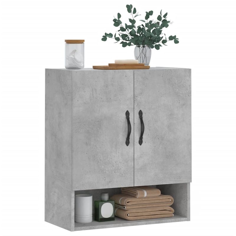 Casa si Gradina - Mobilier - Dulapuri si sifoniere - Dulapuri - Dulap de perete, gri beton, 60x31x70 cm, lemn compozit - Infinity.ro