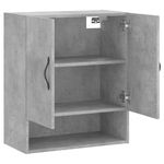 Casa si Gradina - Mobilier - Dulapuri si sifoniere - Dulapuri - Dulap de perete, gri beton, 60x31x70 cm, lemn compozit - Infinity.ro