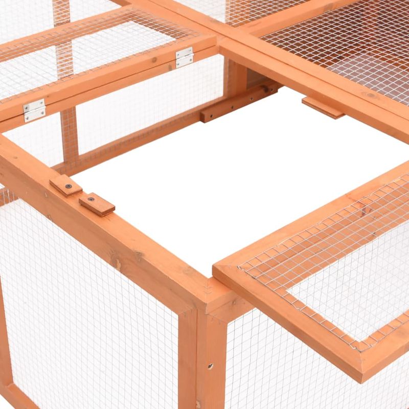 Petshop - Accesorii petshop - Culcusuri si custi - Custi interior si exterior - Cusca de animale pentru gradina, 150x100x50 cm, lemn masiv brad - Infinity.ro