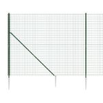Casa si Gradina - Gradina si terasa - Garduri, panouri si accesorii - Gard plasa de sarma cu tarusi de fixare, verde, 1,8x25 m - Infinity.ro