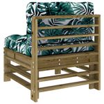 Casa si Gradina - Gradina si terasa - Mobilier exterior - Canapele si fotolii gradina - Canapele de mijloc cu perne, 2 buc., lemn de pin tratat, pin impregnat - Infinity.ro