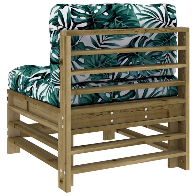 Casa si Gradina - Gradina si terasa - Mobilier exterior - Canapele si fotolii gradina - Canapele de mijloc cu perne, 2 buc., lemn de pin tratat, pin impregnat - Infinity.ro