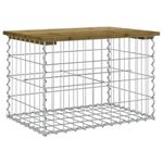 Casa si Gradina - Gradina si terasa - Mobilier exterior - Bancute de gradina - Banca gradina, design gabion, 63x44x42 cm, lemn pin impregnat - Infinity.ro