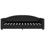 Casa si Gradina - Mobilier - Paturi si accesorii - Paturi - Pat de zi, negru, 90x200 cm, material textil - Infinity.ro