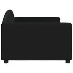 Casa si Gradina - Mobilier - Paturi si accesorii - Paturi - Pat de zi, negru, 90x200 cm, material textil - Infinity.ro
