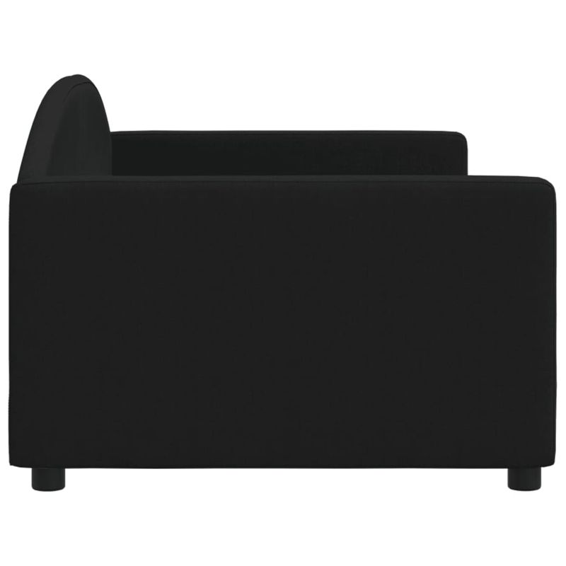 Casa si Gradina - Mobilier - Paturi si accesorii - Paturi - Pat de zi, negru, 90x200 cm, material textil - Infinity.ro