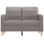 Casa si Gradina - Mobilier - Canapele si coltare - Canapele - Canapea cu 2 locuri, gri taupe, 120 cm, material textil - Infinity.ro