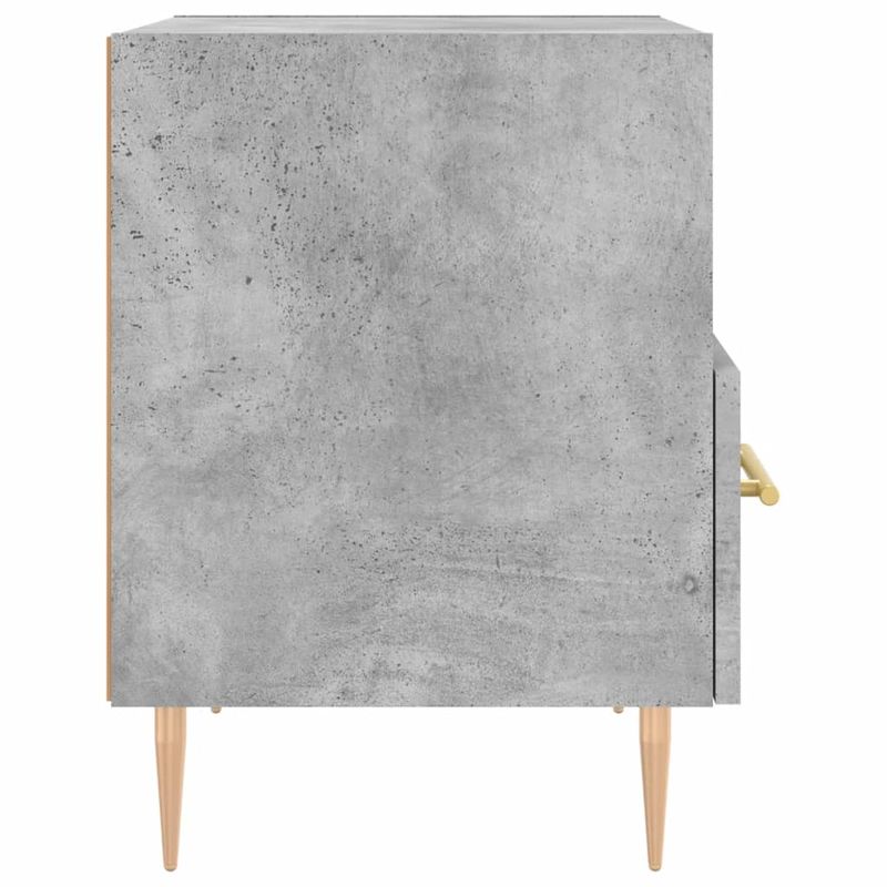 Casa si Gradina - Mobilier - Comode si corpuri - Noptiere - Noptiera, gri beton, 40x35x47,5 cm, lemn compozit - Infinity.ro
