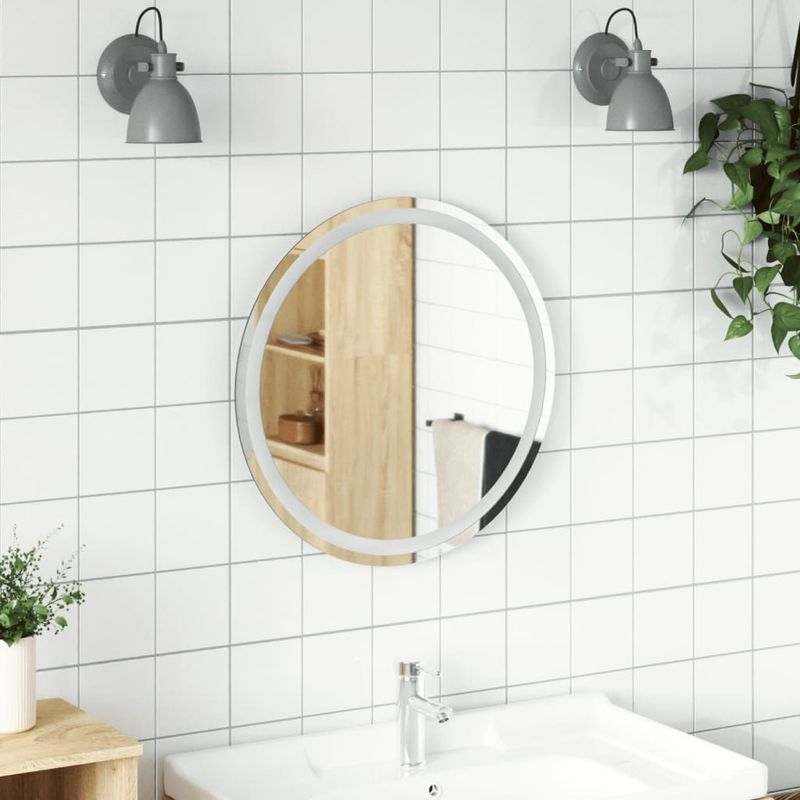 Casa si Gradina - Decoratiuni - Oglinzi - Oglinda de baie cu LED, 60 cm, rotunda - Infinity.ro
