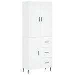Casa si Gradina - Mobilier - Comode si corpuri - Comode - Dulap inalt, alb, 69,5x34x180 cm, lemn compozit - Infinity.ro