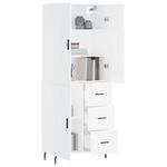 Casa si Gradina - Mobilier - Comode si corpuri - Comode - Dulap inalt, alb, 69,5x34x180 cm, lemn compozit - Infinity.ro