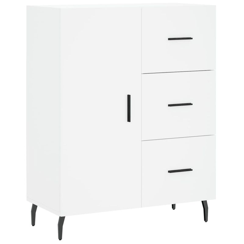 Casa si Gradina - Mobilier - Comode si corpuri - Comode - Dulap inalt, alb, 69,5x34x180 cm, lemn compozit - Infinity.ro