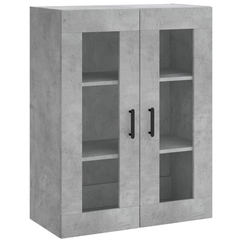 Casa si Gradina - Mobilier - Comode si corpuri - Corpuri bucatarie - Dulap inalt, gri beton, 69,5x34x180, lemn compozit - Infinity.ro