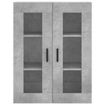 Casa si Gradina - Mobilier - Comode si corpuri - Corpuri bucatarie - Dulap inalt, gri beton, 69,5x34x180, lemn compozit - Infinity.ro
