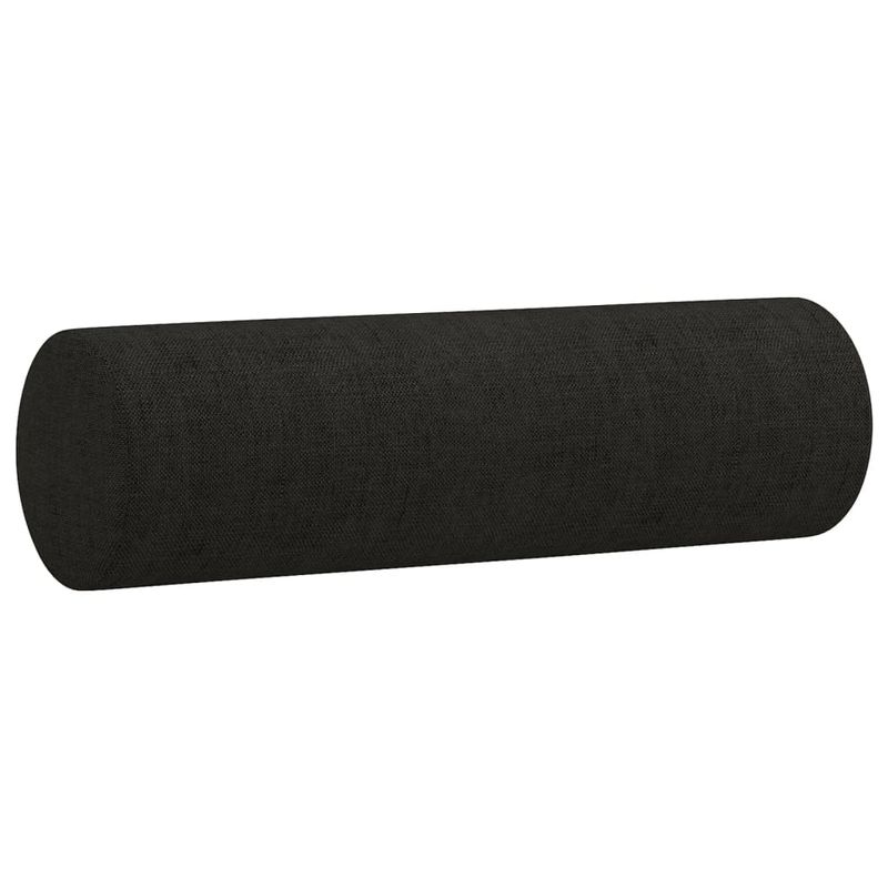 Casa si Gradina - Mobilier - Canapele si coltare - Canapele - Canapea cu 2 locuri cu pernute, negru, 140 cm, textil - Infinity.ro