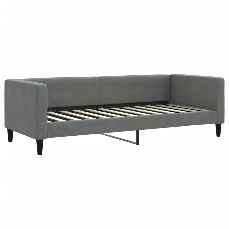 Casa si Gradina - Mobilier - Paturi si accesorii - Paturi - Pat de zi cu extensie si sertare, gri inchis, 80x200 cm textil - Infinity.ro
