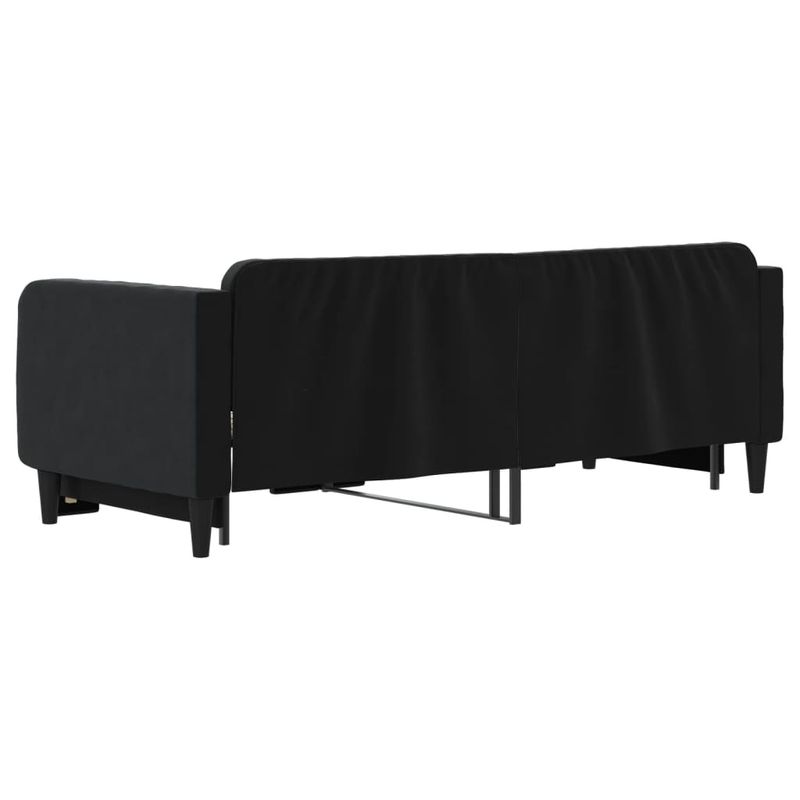 Casa si Gradina - Mobilier - Paturi si accesorii - Paturi - Pat de zi cu extensie, negru, 80x200 cm, catifea - Infinity.ro