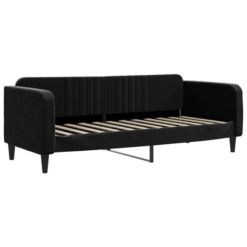 Casa si Gradina - Mobilier - Paturi si accesorii - Paturi - Pat de zi cu extensie, negru, 80x200 cm, catifea - Infinity.ro