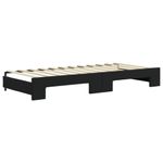 Casa si Gradina - Mobilier - Paturi si accesorii - Paturi - Pat de zi cu extensie, negru, 80x200 cm, catifea - Infinity.ro