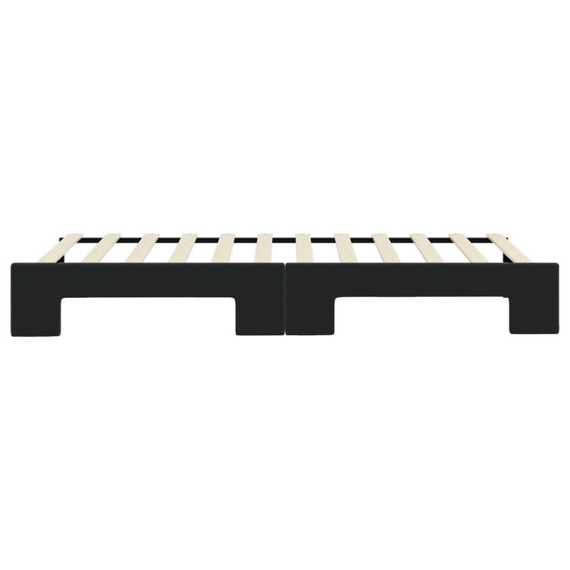 Casa si Gradina - Mobilier - Paturi si accesorii - Paturi - Pat de zi cu extensie, negru, 80x200 cm, catifea - Infinity.ro