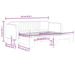 Casa si Gradina - Mobilier - Paturi si accesorii - Paturi - Pat de zi cu extensie, negru, 80x200 cm, catifea - Infinity.ro